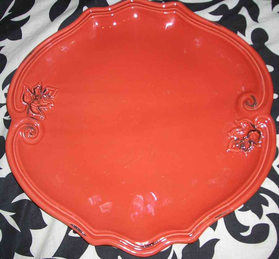 HCH26 12" Chop Plate (Round Platter) by Horchow-1