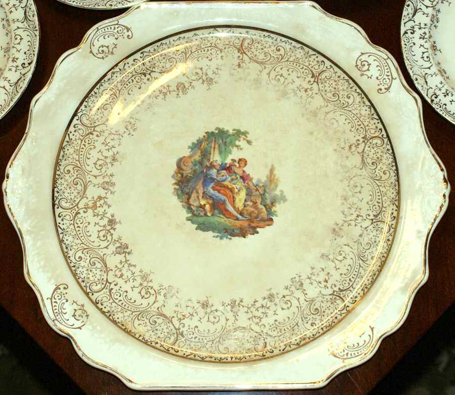 HAR180 Square Handled Cake Plate by Harker-1