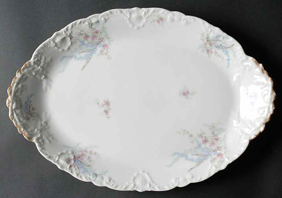 H4216 14" Oval Serving Platter by Haviland-1