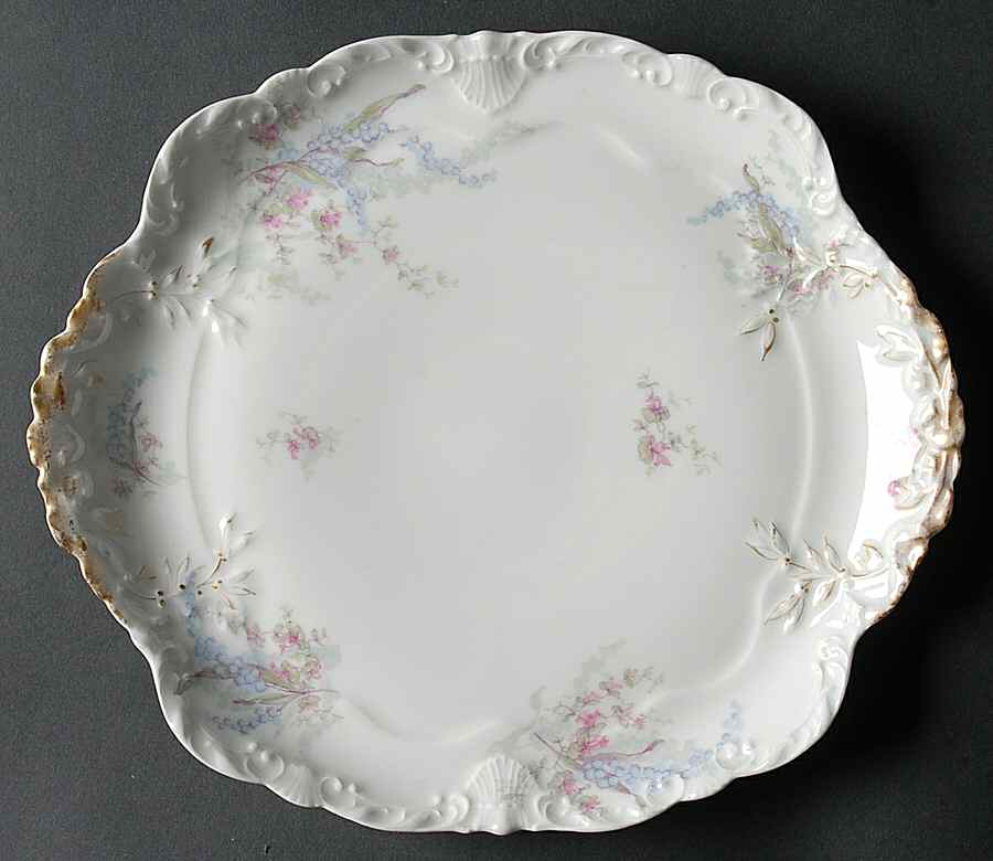 H4216 Square Handled Cake Plate by Haviland-1