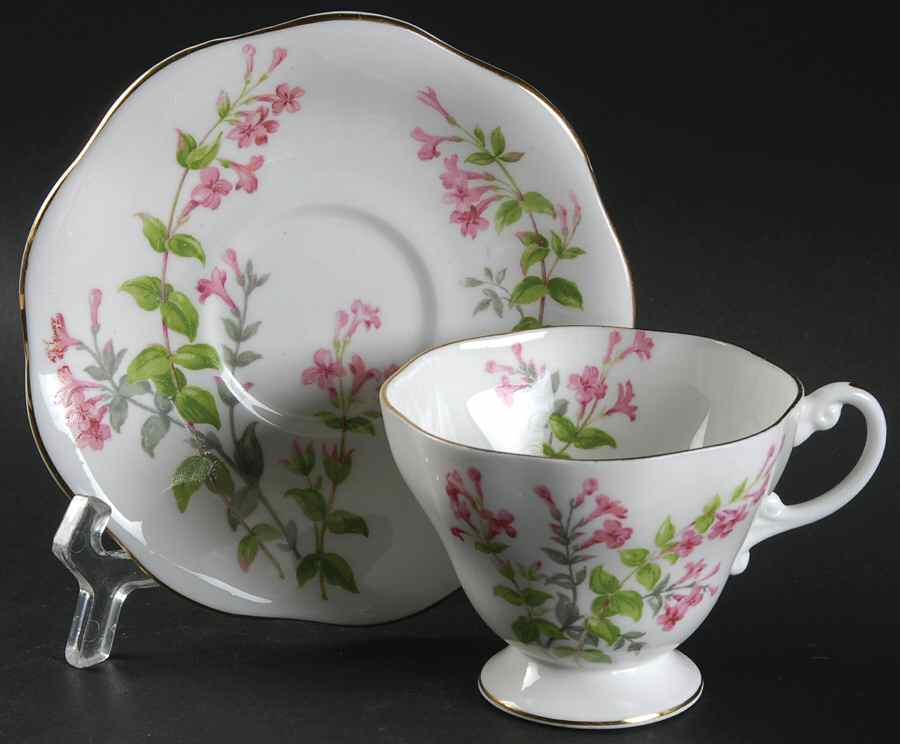 S574 Footed Cup & Saucer Set by Heathcote-1