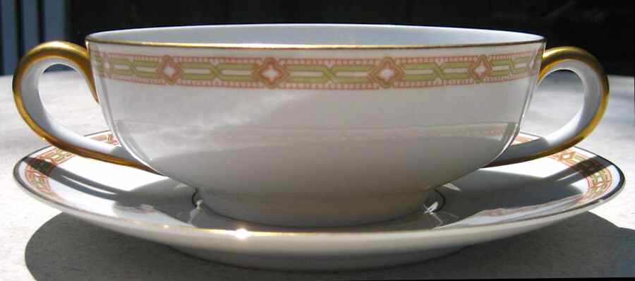 HC1226 Flat Cream Soup Bowl & Saucer Set by Heinrich - H&C-1