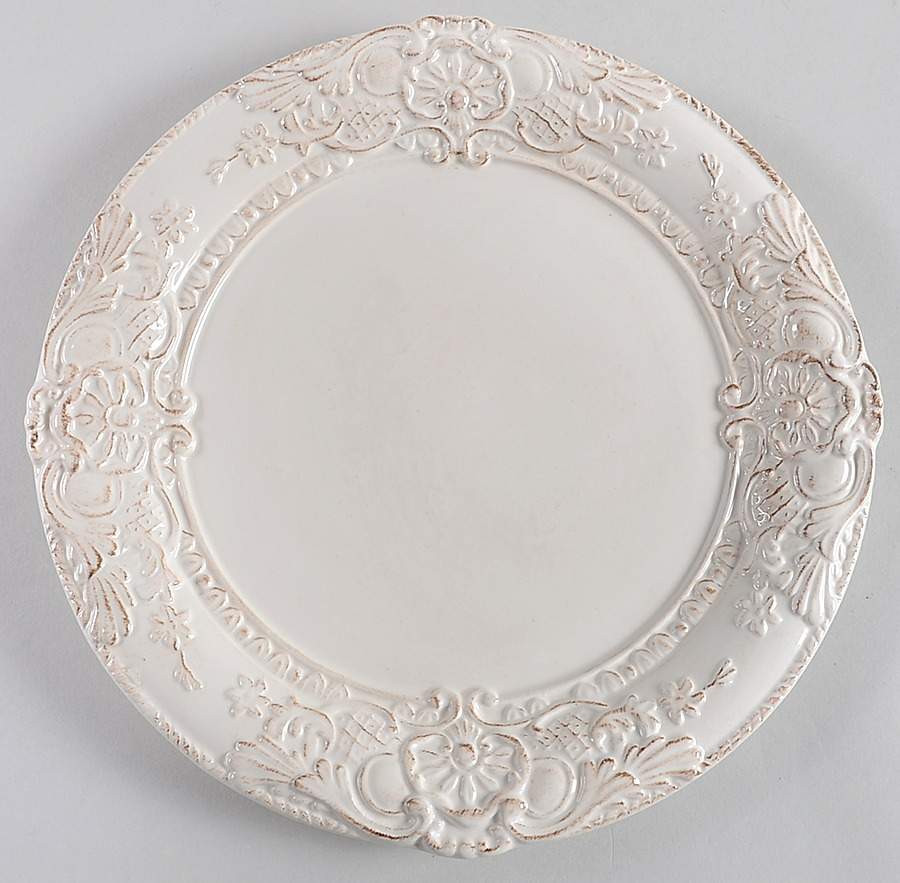 Antique Baroque Beige Dinner Plate by Home Essentials-1