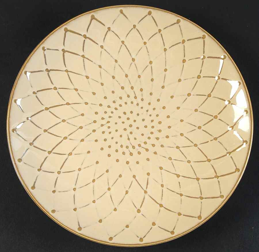 Ivory Trellis Salad Plate by Home Essentials-1