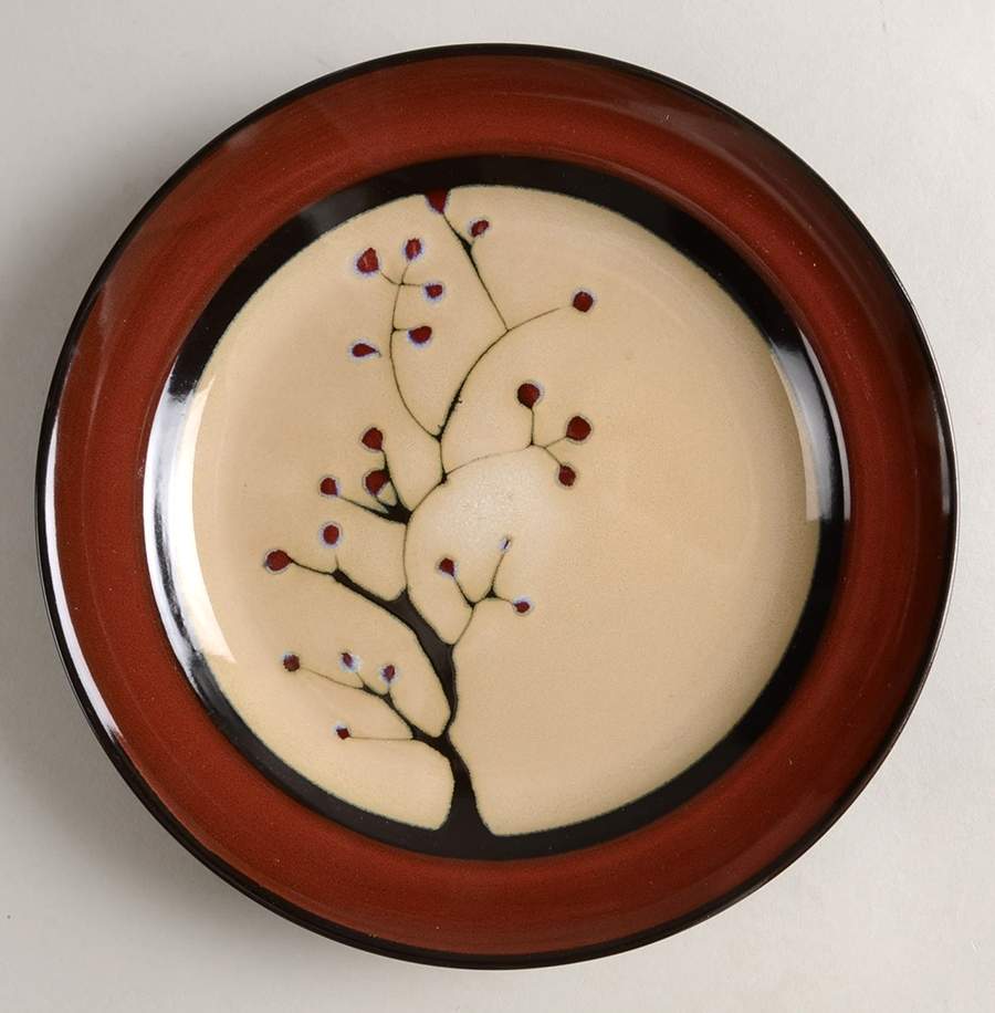 Red Orleans Salad Plate by Home Trends-1