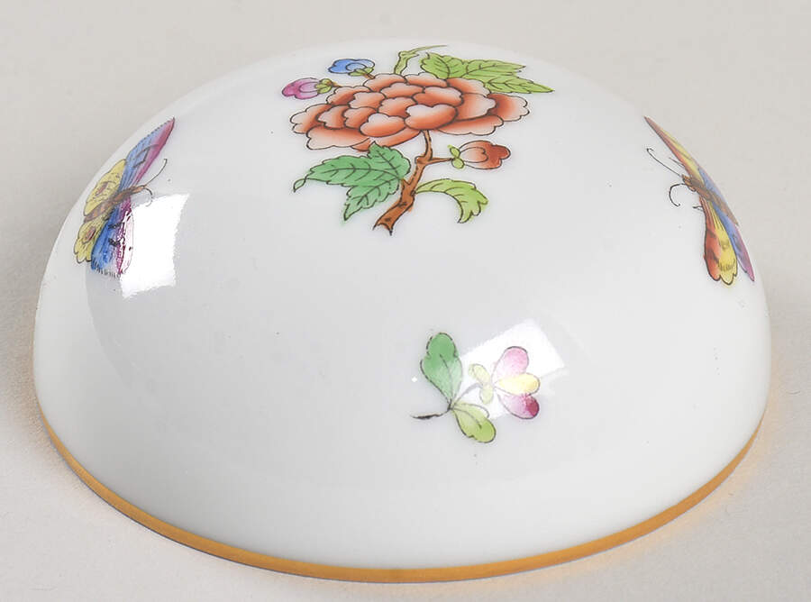 Victoria Lid for Small Round Bon Bon by Herend-1