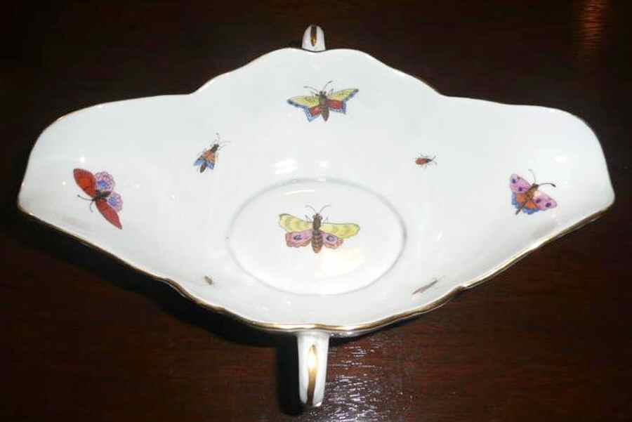 Victoria Open Sauce Boat by Herend-1