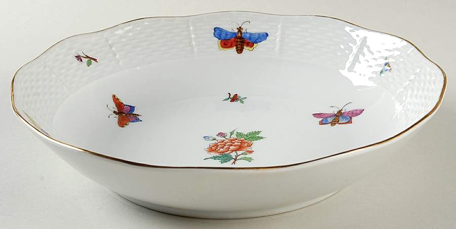 Victoria 9" Round Vegetable Bowl by Herend-1