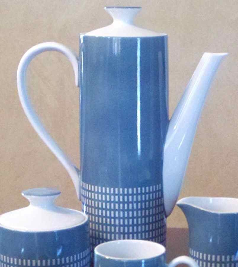 4777 Blue Coffee Pot & Lid by Harmony House China-1