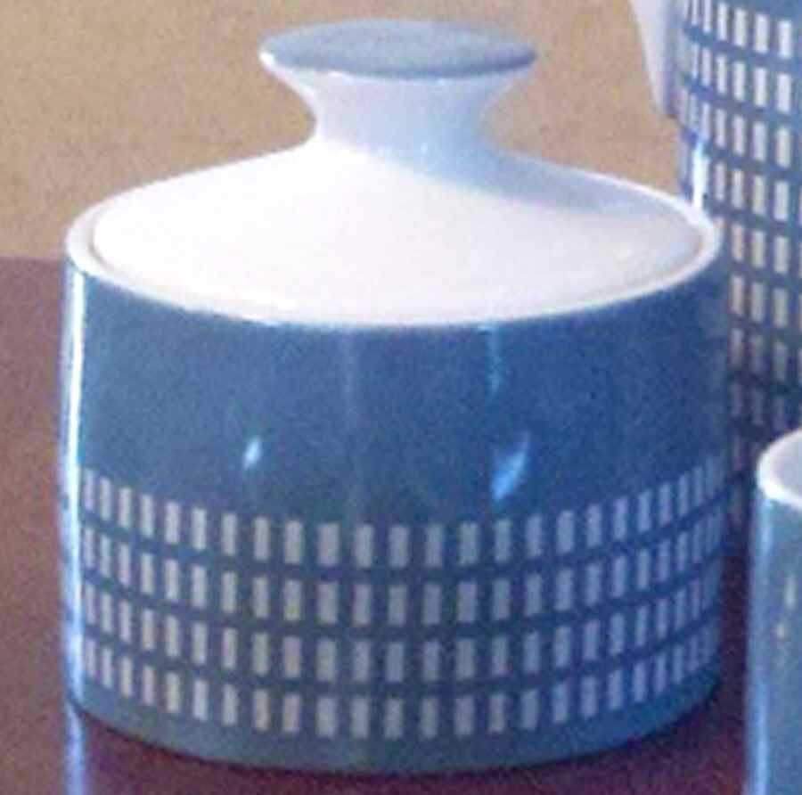 4777 Blue Sugar Bowl & Lid by Harmony House China-1