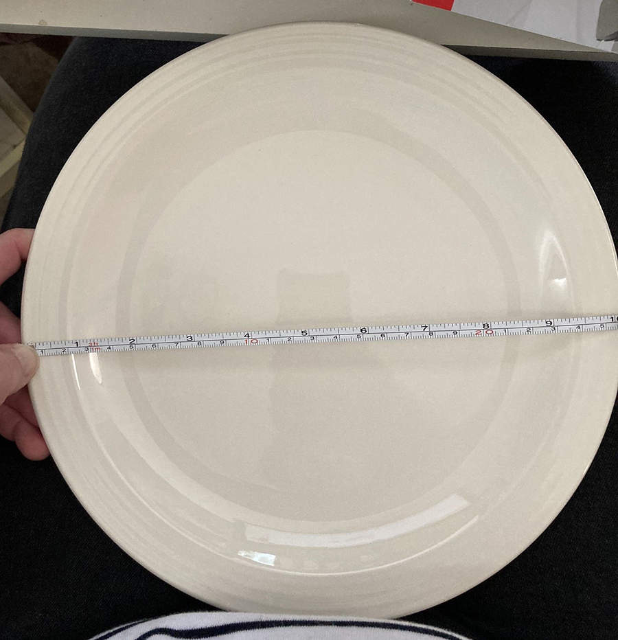 HLC244 Cream Dinner Plate by Homer Laughlin -1
