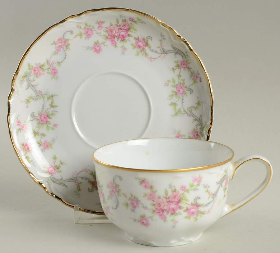 7660 Flat Cup & Saucer Set by Hutschenreuther-1