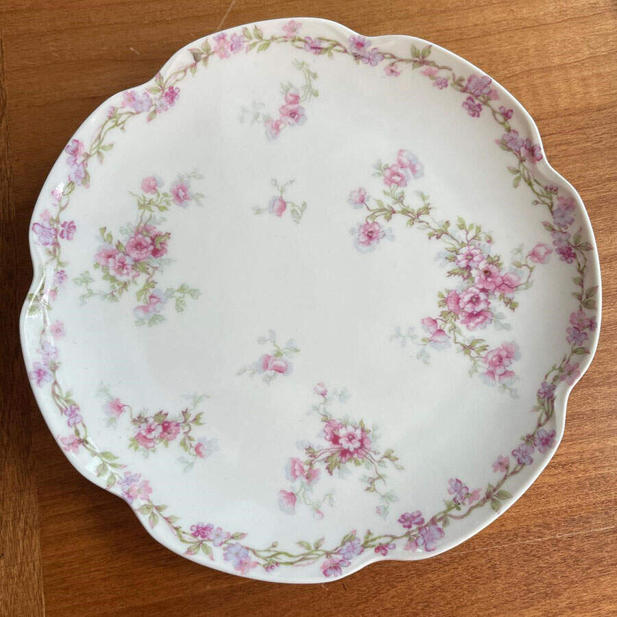 Schleiger 1173-7 Coupe Salad Plate by Haviland-1