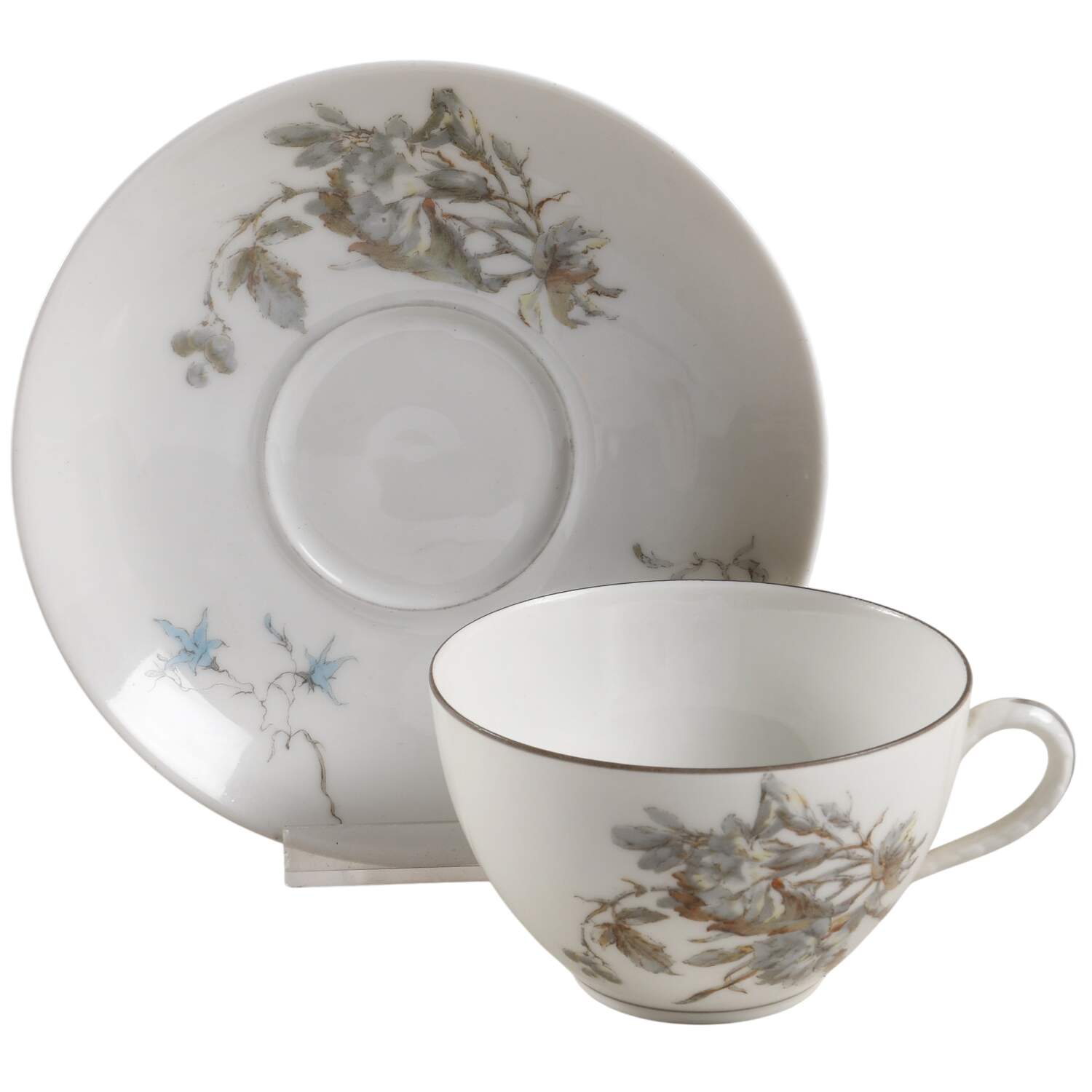 H4254 Flat Cup & Saucer Set by Haviland-1