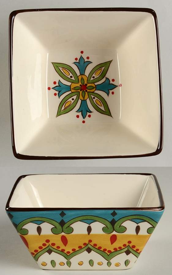 Sofia Square Soup/Cereal Bowl by Home Accents-1