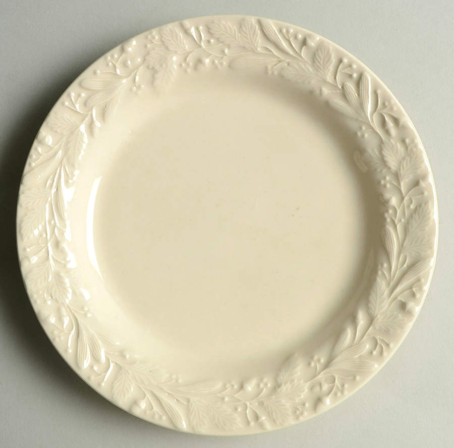 Rustic Cream Salad Plate by Hartstone-1