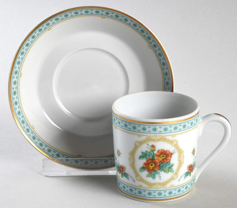 Empress Josephine Demitasse Collection Flat Demitasse Cup & Saucer Set by Haviland-1