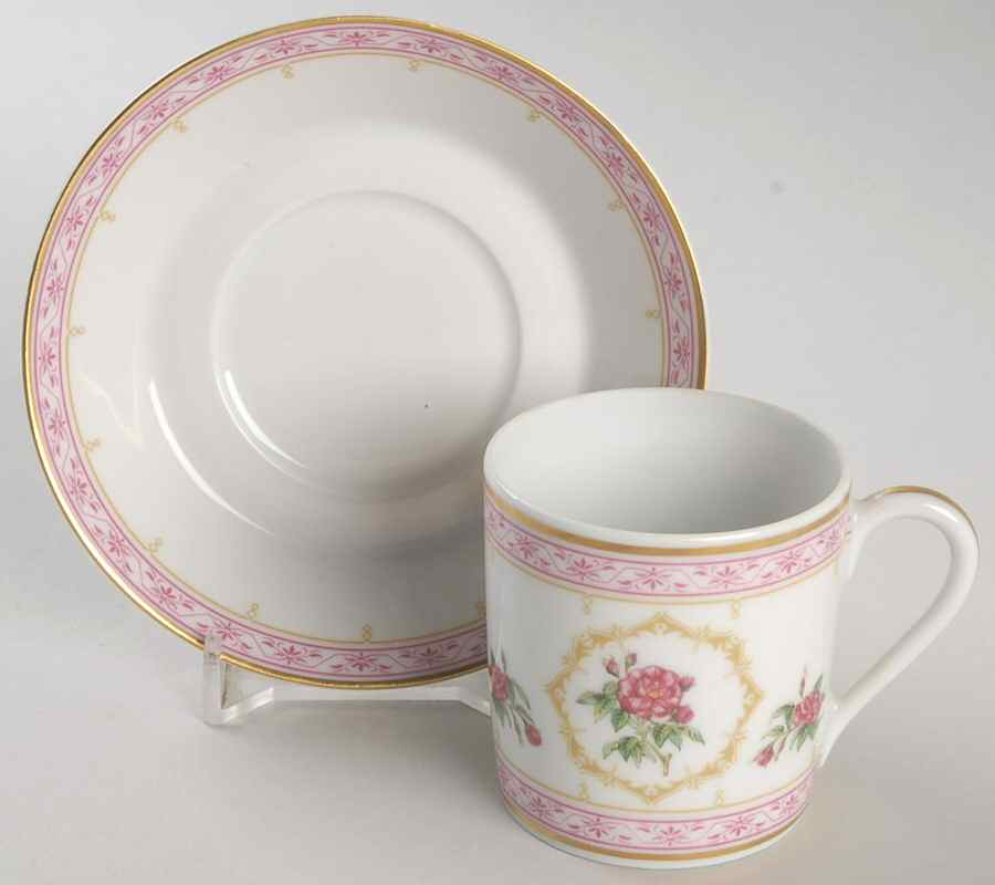 Empress Josephine Demitasse Collection Flat Demitasse Cup & Saucer Set by Haviland-1
