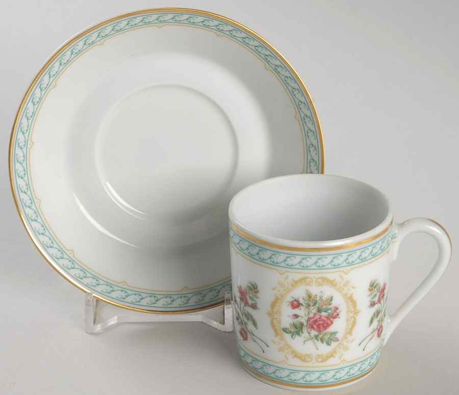 Empress Josephine Demitasse Collection Flat Demitasse Cup & Saucer Set by Haviland-1