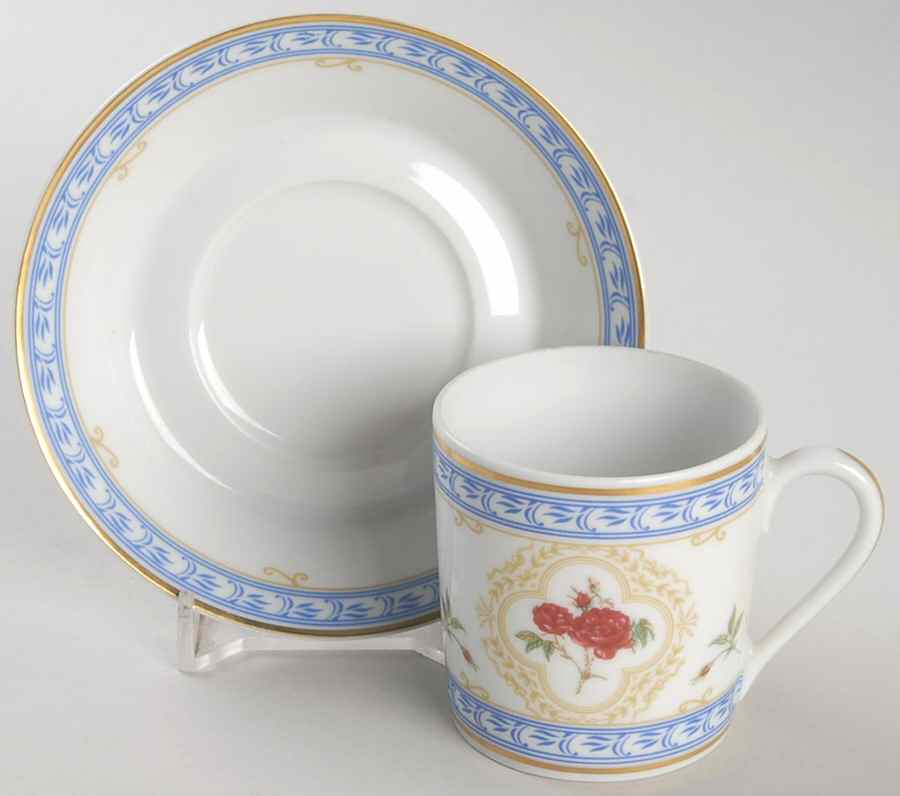 Empress Josephine Demitasse Collection Flat Demitasse Cup & Saucer Set by Haviland-1