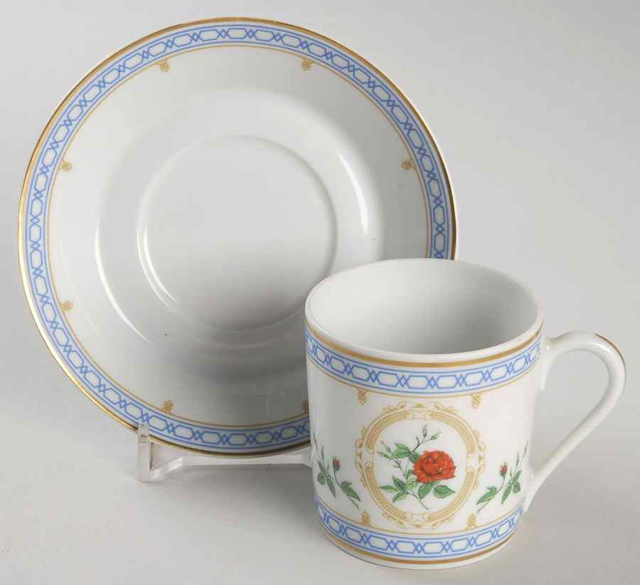 Empress Josephine Demitasse Collection Flat Demitasse Cup & Saucer Set by Haviland-1