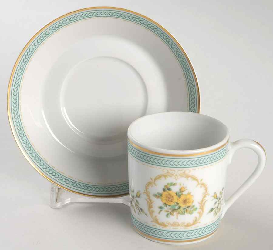 Empress Josephine Demitasse Collection Flat Demitasse Cup & Saucer Set by Haviland-1