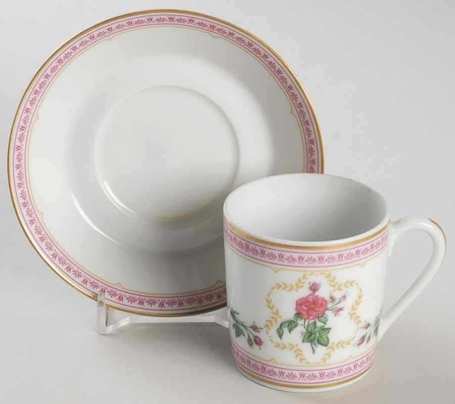 Empress Josephine Demitasse Collection Flat Demitasse Cup & Saucer Set by Haviland-1