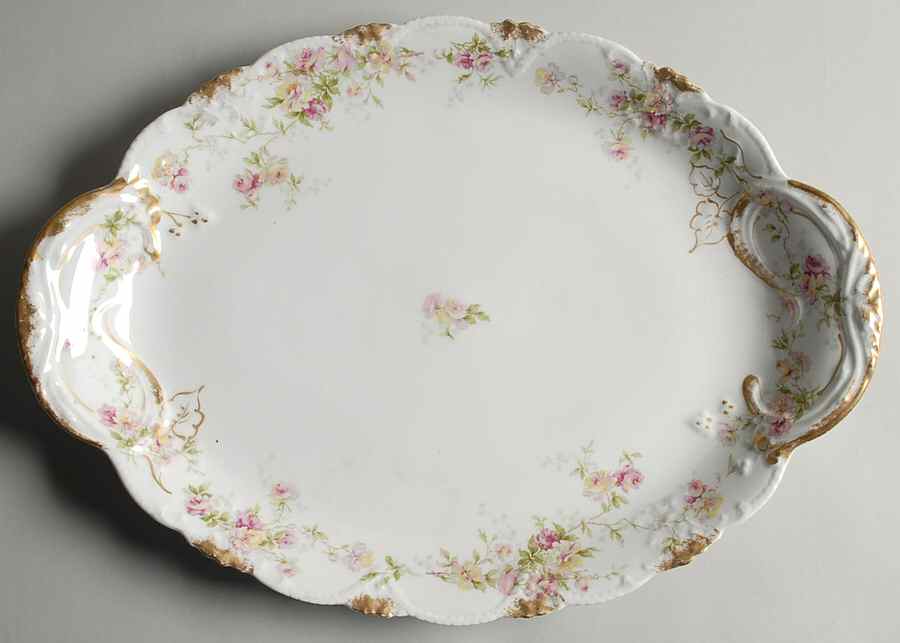 H4347 16" Oval Serving Platter by Haviland-1