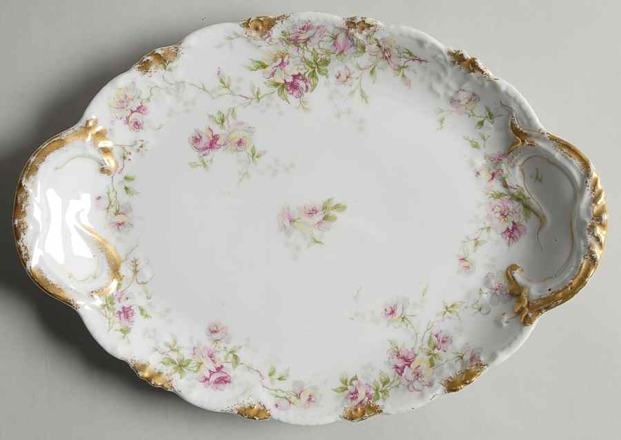 H4347 10" Oval Serving Platter by Haviland-1