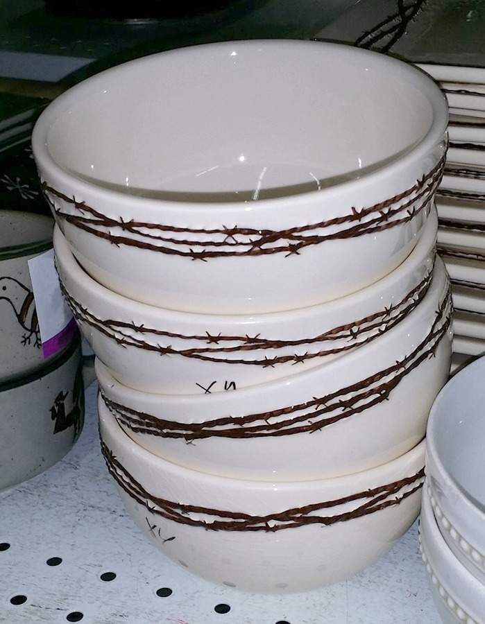 Barbwire Soup/Cereal Bowl by HiEnd Accents-1