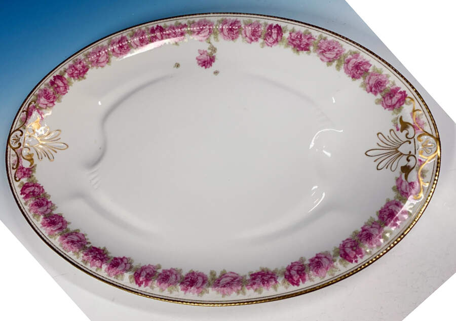 Schleiger 55-24 20" Oval Serving Platter by Haviland-1