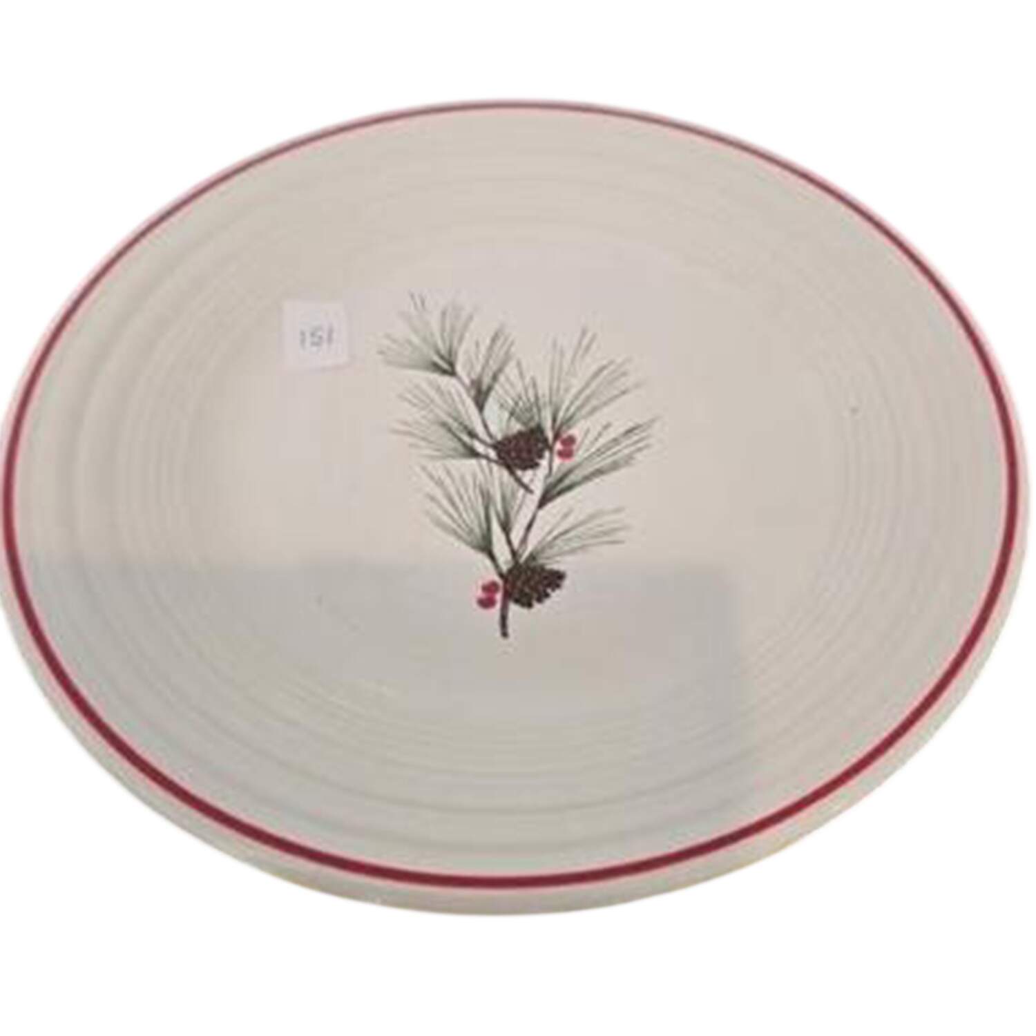 Holiday Cardinal Luncheon Plate by Homer Laughlin -1