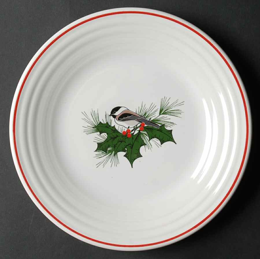 Holiday Cardinal Luncheon Plate by Homer Laughlin -1