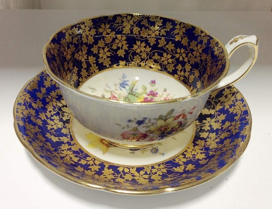 3243 Footed Cup & Saucer Set by Hammersley-1