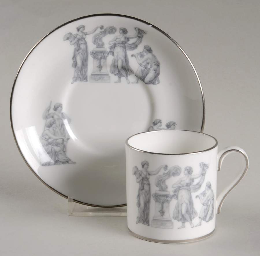 6100 Flat Demitasse Cup & Saucer Set by Hammersley-1