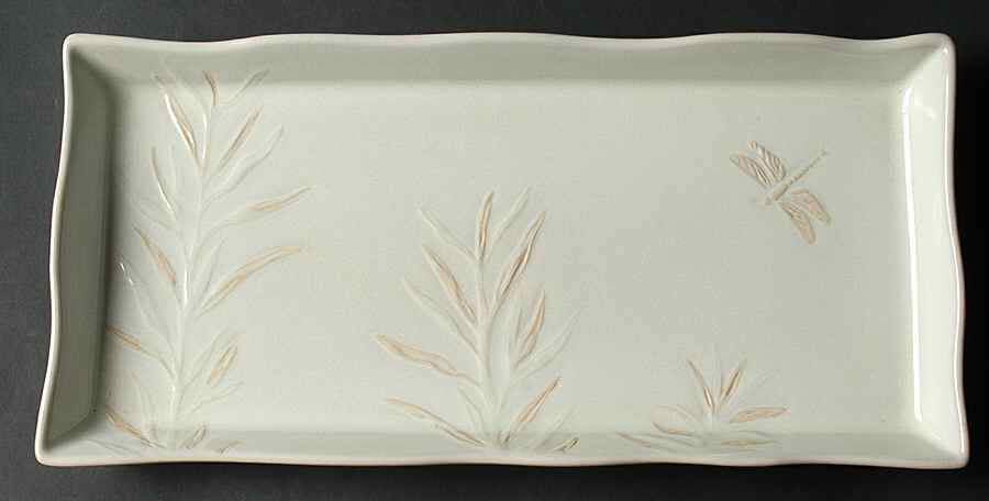 Green Gardens 13" Rectangular Serving Platter by Home-1