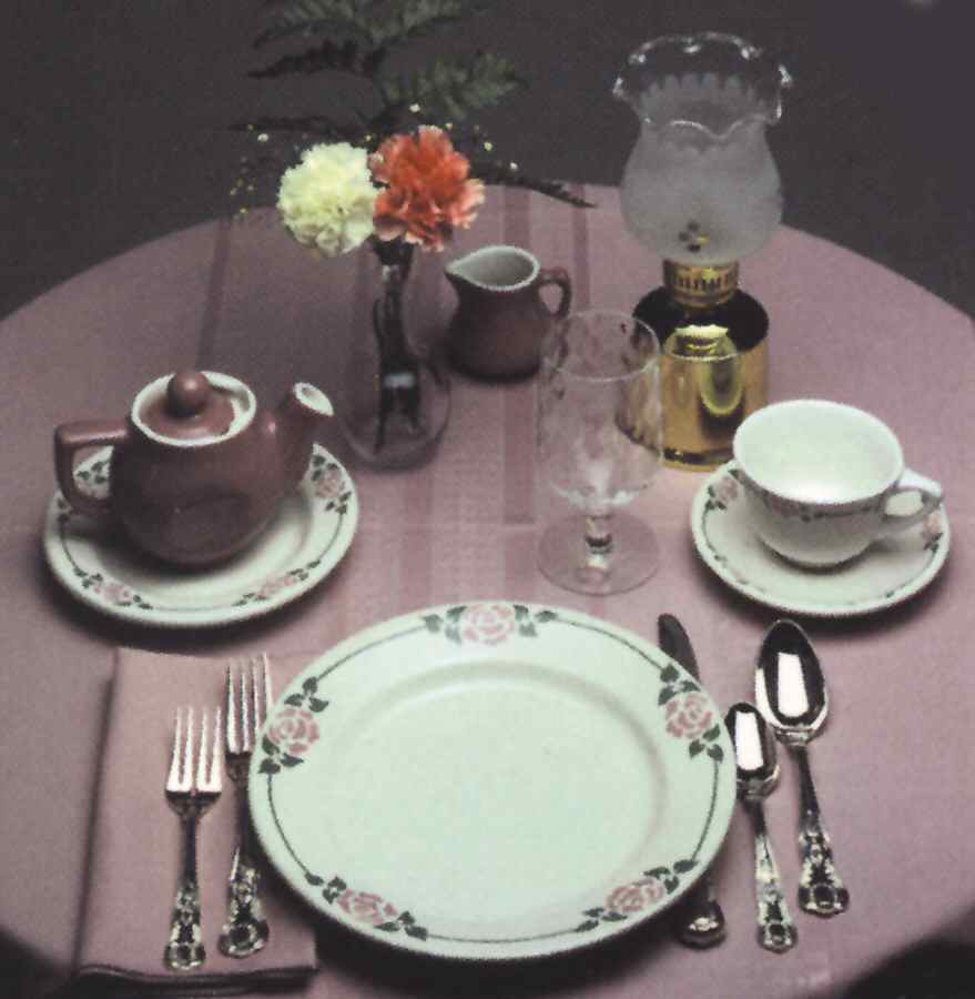 Cottage Rose Dinner Plate by HF Coors-1