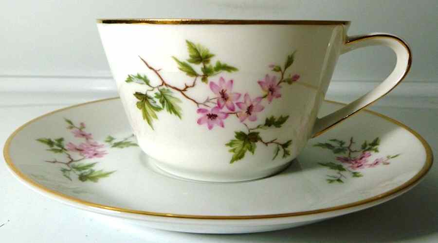 HUT2136 Flat Cup & Saucer Set by Hutschenreuther-1