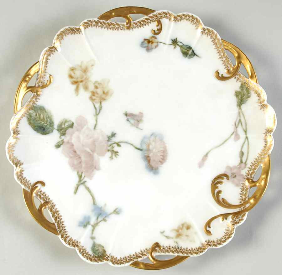 H4356 Handled Cake Plate by Haviland-1