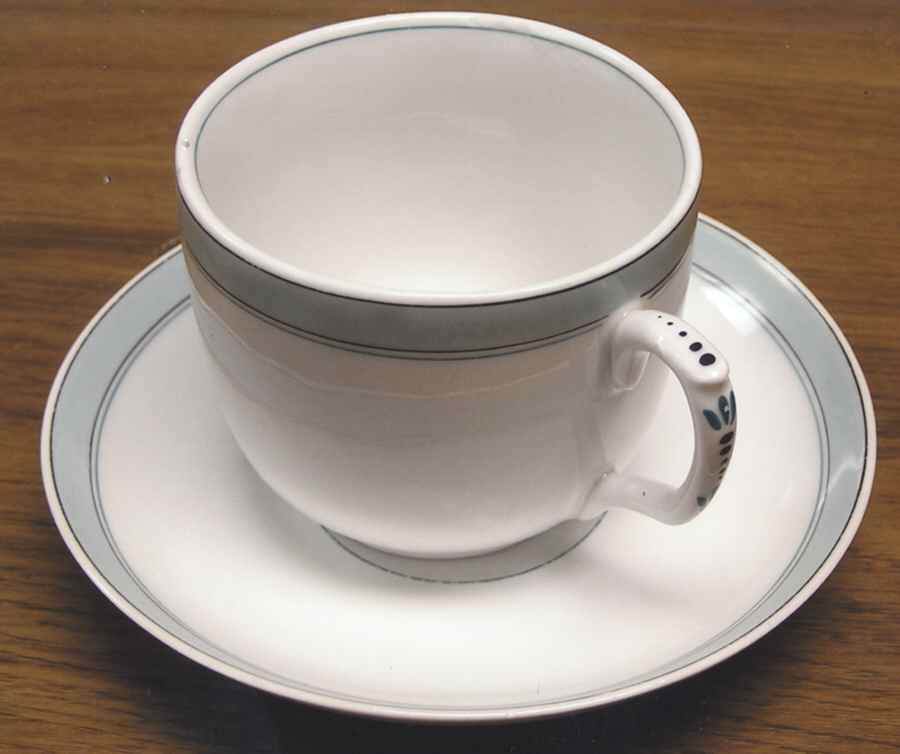 H4359 Flat Cup & Saucer Set by Haviland-1