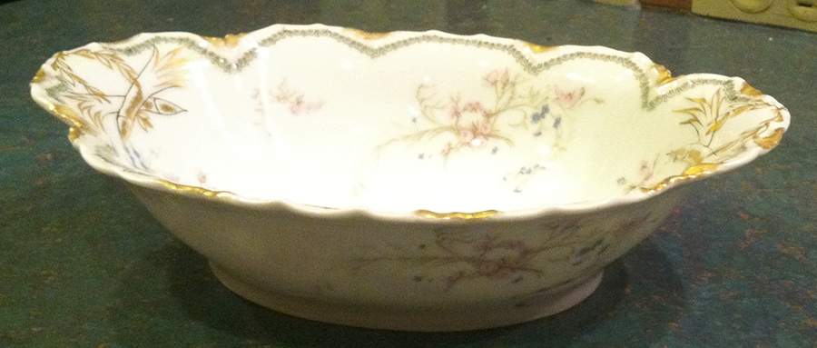 Schleiger 78-11 10" Oval Vegetable Bowl by Haviland-1
