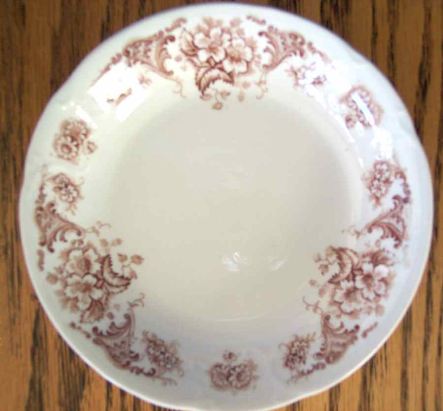 Trilby Brown Salad Plate by Wm Hulme-1