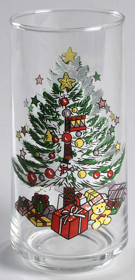 Christmas Tree 15 Oz Glassware Cooler by Home Trends-1