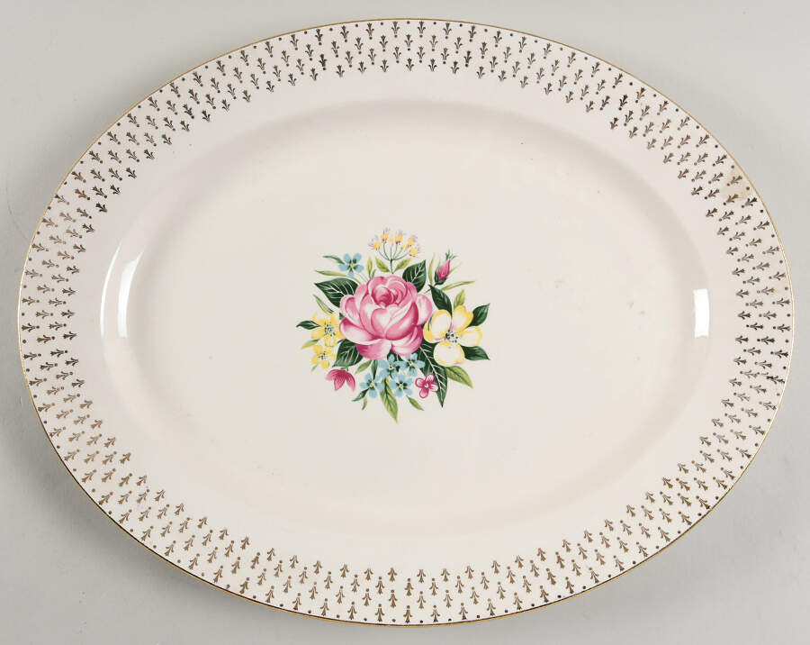 HLC3959 15" Oval Serving Platter by Homer Laughlin -1