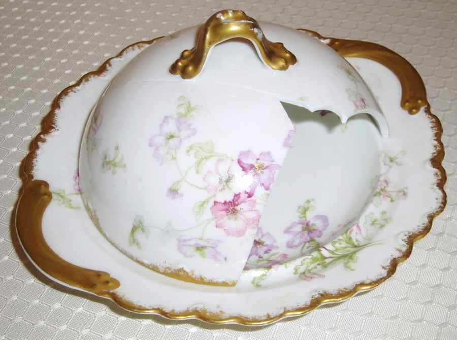 H4269 Round Covered Butter by Haviland-1
