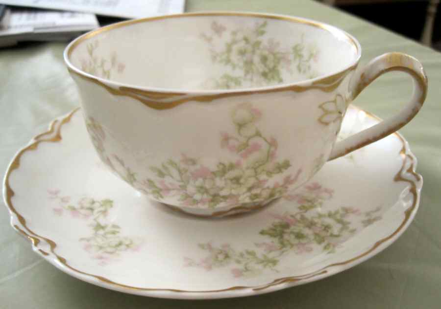 Schleiger 1173-8 Flat Cup & Saucer Set by Haviland-1