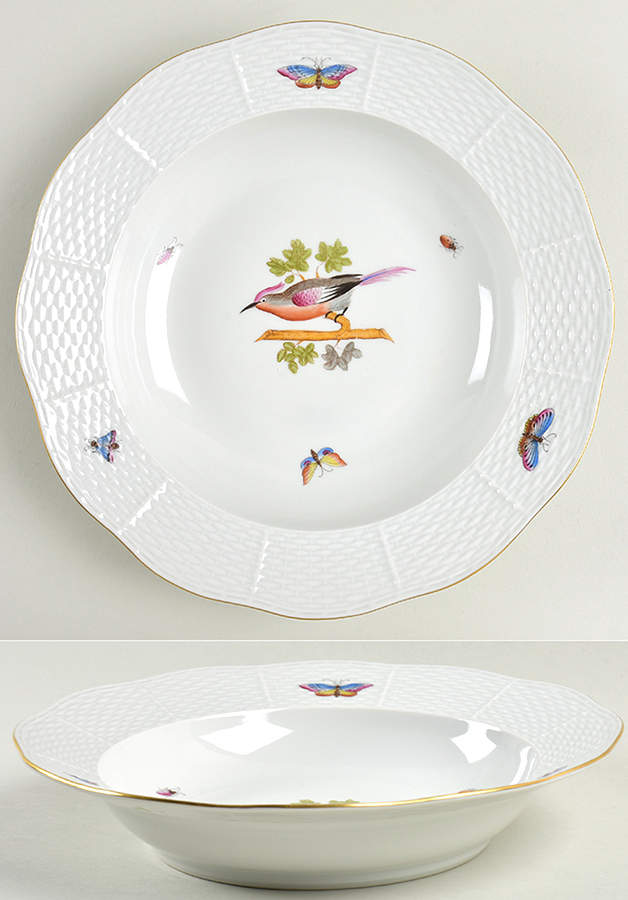 HO Large Rim Soup Bowl by Herend-1
