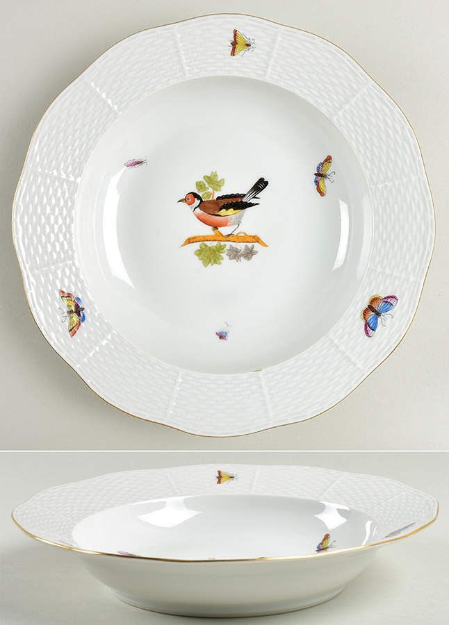HO Large Rim Soup Bowl by Herend-1