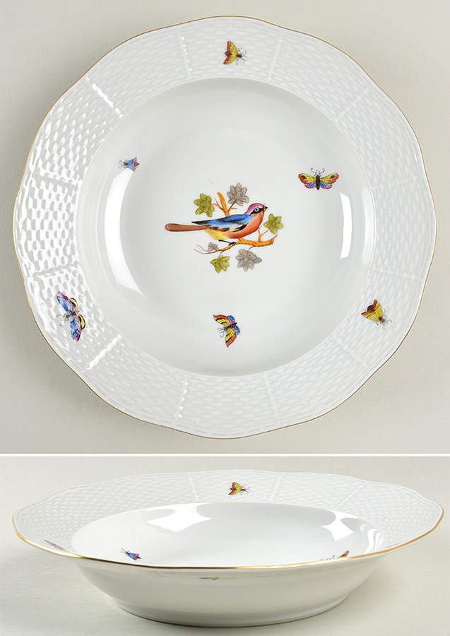 HO Large Rim Soup Bowl by Herend-1