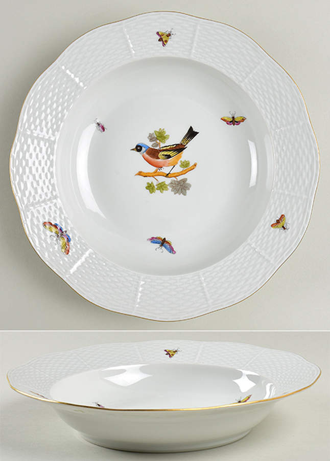 HO Large Rim Soup Bowl by Herend-1